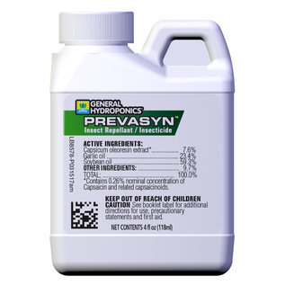 General Hydroponics GH Prevasyn Insect Repellant / Insecticide 4 oz (24/Cs)