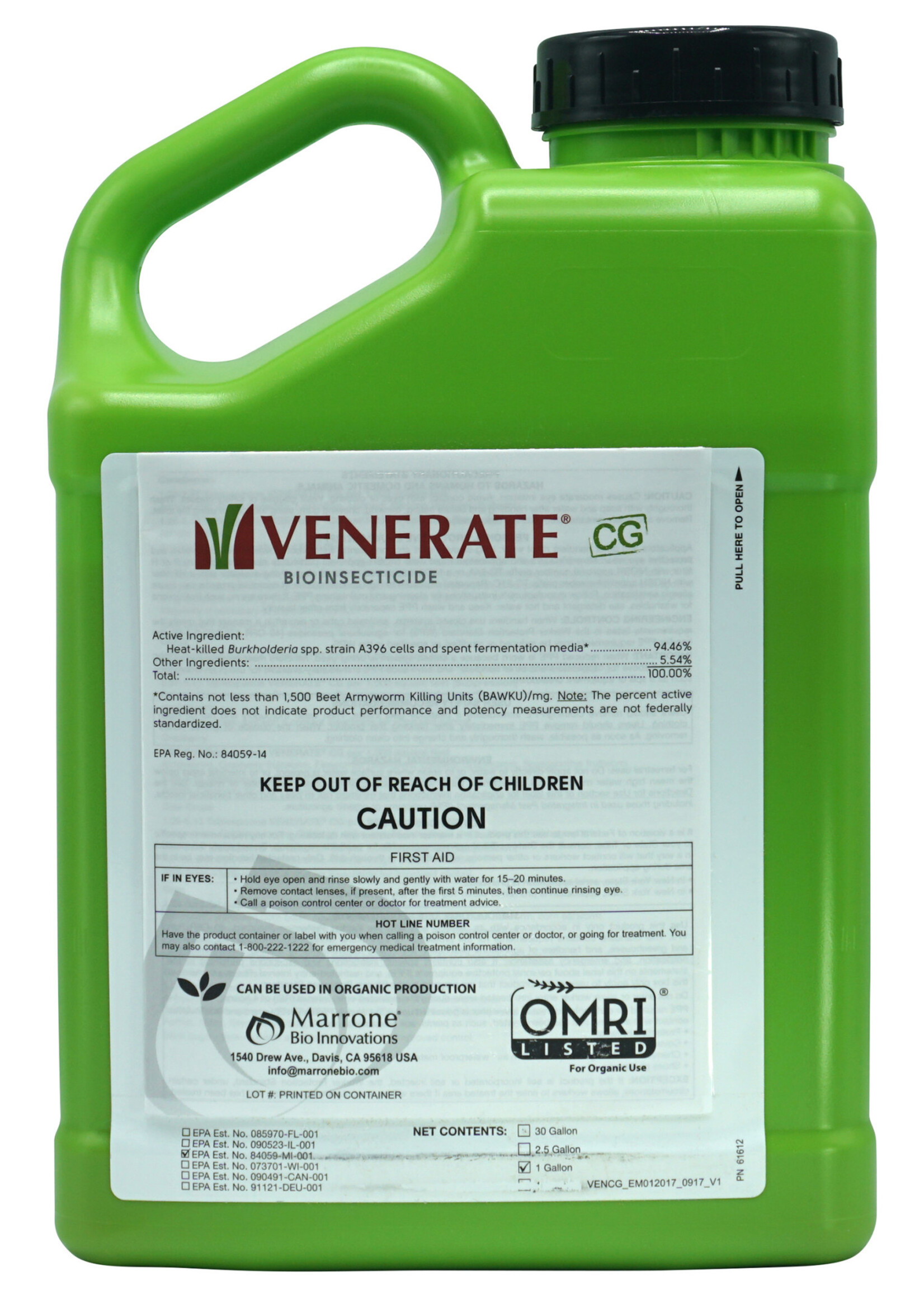 Marrone Bio Innovations Marrone Bio Innovations Venerate CG Gallon (4/Cs)
