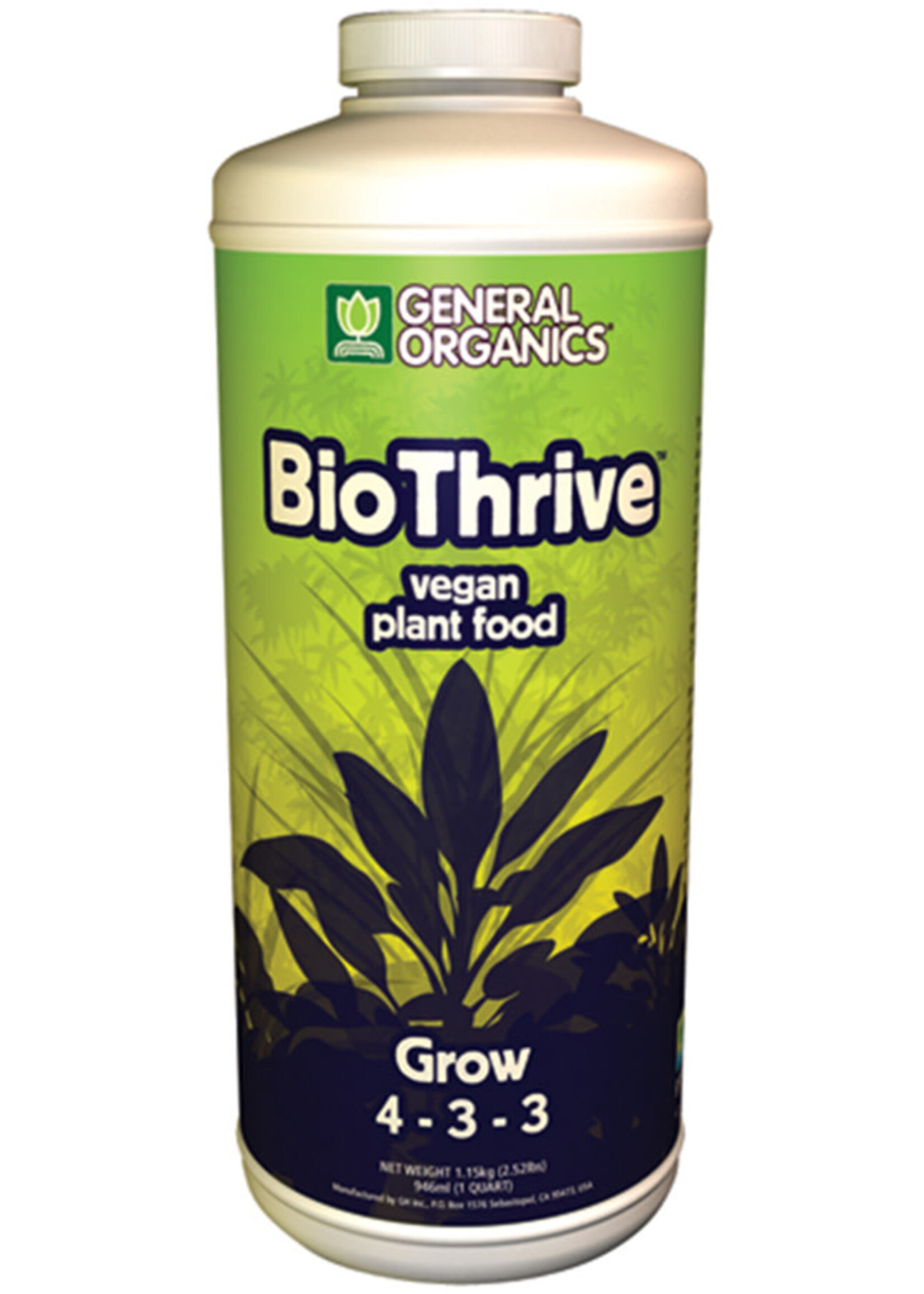 General Hydroponics GH General Organics BioThrive