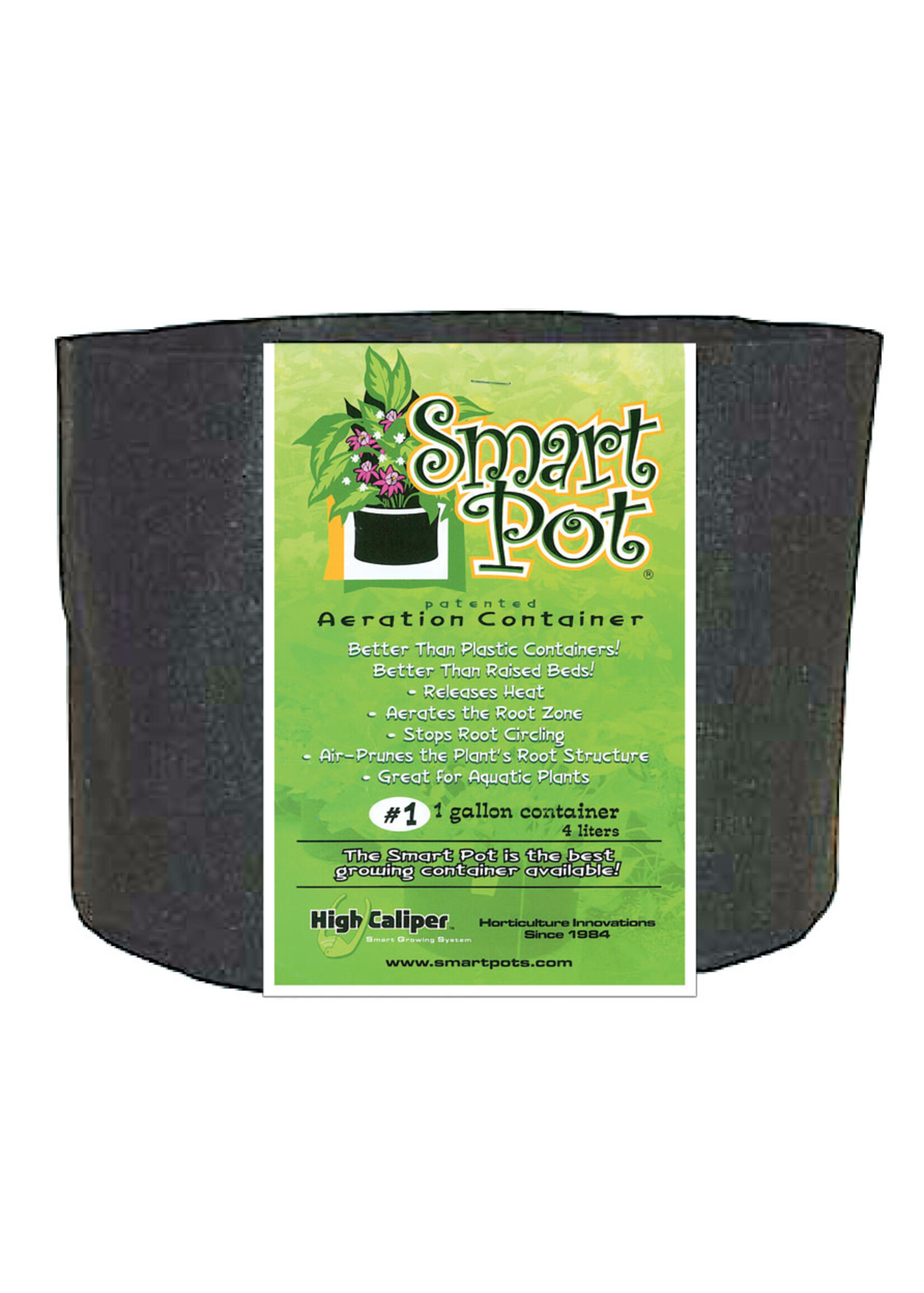 Smart Pot Smart Pot Black 1 Gallon (100/Cs)