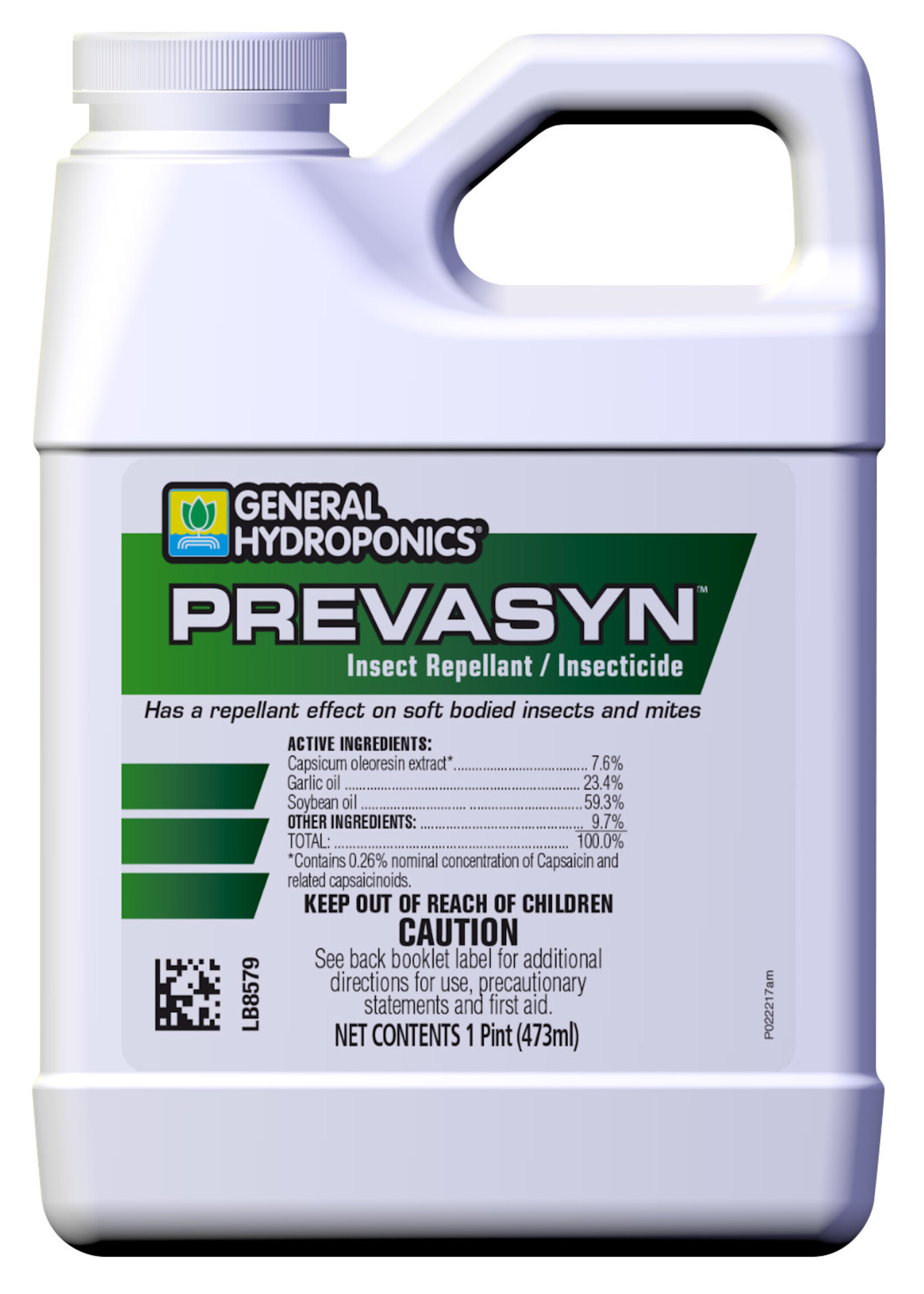 General Hydroponics GH Prevasyn Insect Repellant / Insecticide Pint (12/Cs)