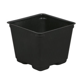 Gro Pro Gro Pro Square Plastic Pot Black 4 in soft (880/Cs)