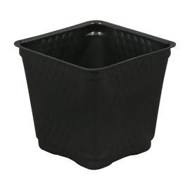 Gro Pro Gro Pro Square Plastic Pot Black 3.5 in (1375/Cs)