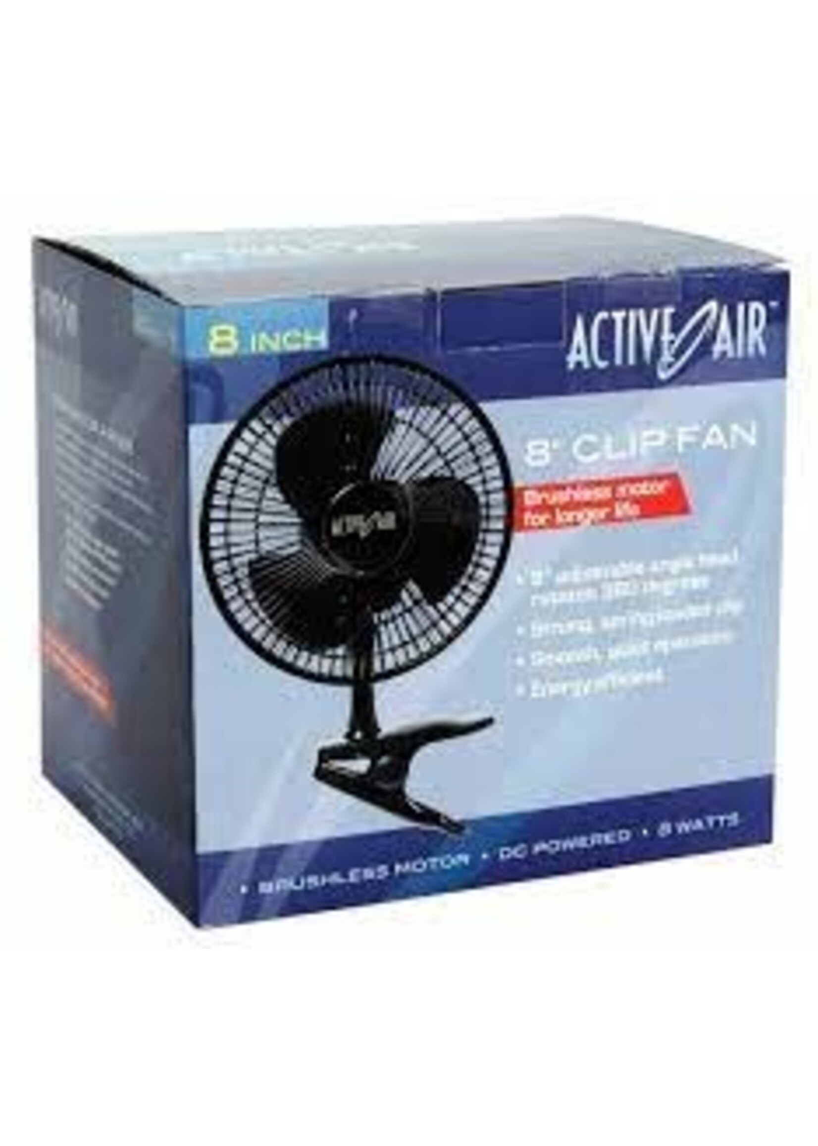 Active Air Active Air 8" Clip Fan, 7.5W