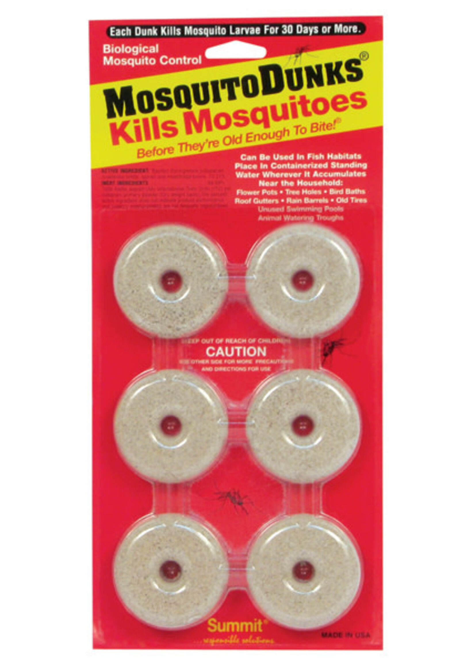 Summit Chemical Company Mosquito Dunks 6/Card