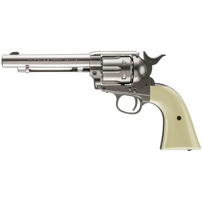 Colt Peacemaker SAA BB Revolver - Nickel Finish - Airgun