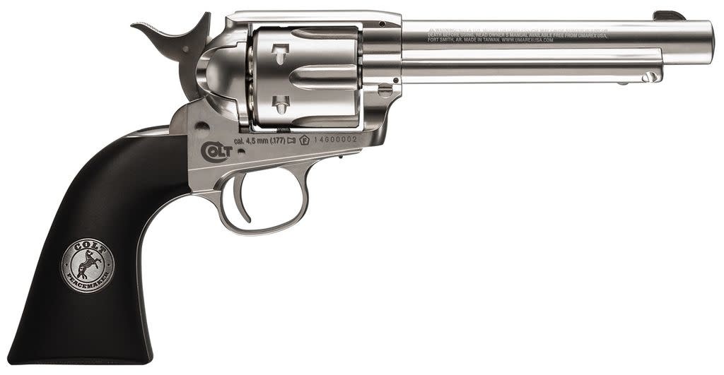 Colt Peacemaker SAA Nickel Pellet Version .177 Cal Airgun Source Canada