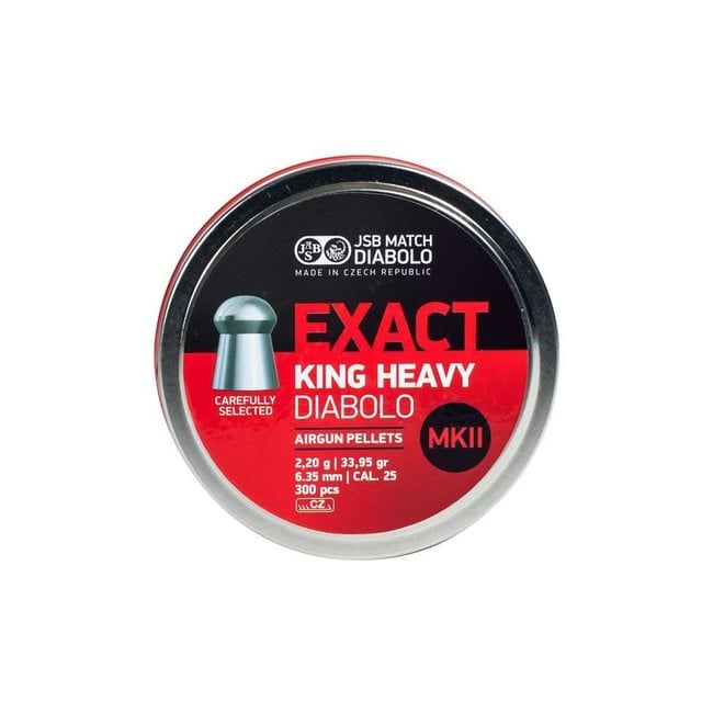 JSB Match Diabolo Exact King Heavy MK2 .25 Cal - 33.95gr - 300ct