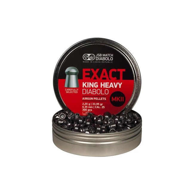 JSB Match Diabolo JSB Match Diabolo Exact King Heavy MKII .25 Cal, 33.95gr