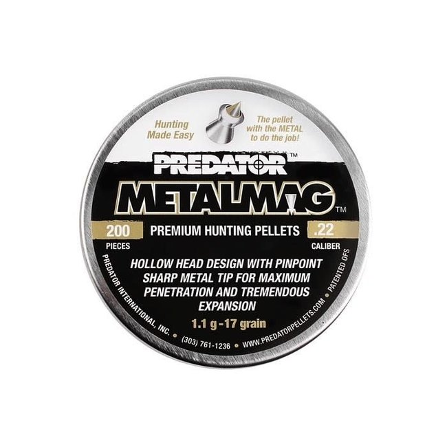 Predator International Predator Metalmag .22 Cal, 17gr