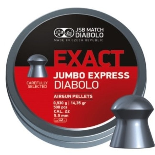 JSB Match Diabolo Exact Jumbo Express .22 Cal, 14.35gr