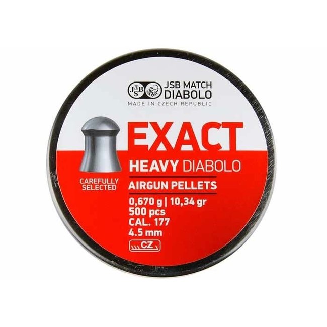 JSB Match Diabolo Exact Heavy .177 Cal - 10.34gr - 500ct