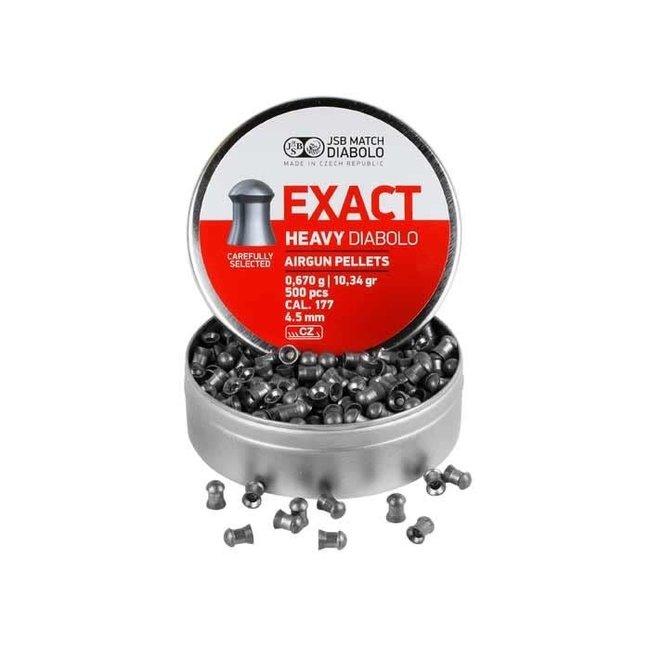JSB Match Diabolo Exact Heavy .177 Cal - 10.34gr - 500ct