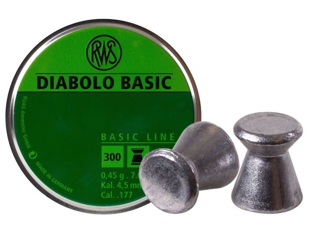 RWS Diabolo Basic .177 Cal, 7.0gr - Airgun Source Canada