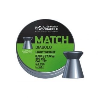 JSB Match Diabolo JSB Green Match Diabolo Light Weight .177 Cal, 7.72gr, 4.48mm