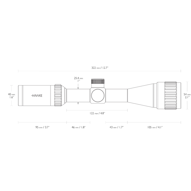 Hawke Hawke Vantage 3-9x40 AO Mil-Dot