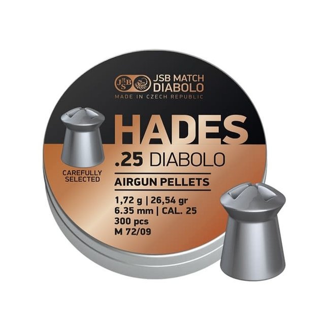 JSB Match Diabolo Hades King .25 Cal - 26.54gr - 300ct