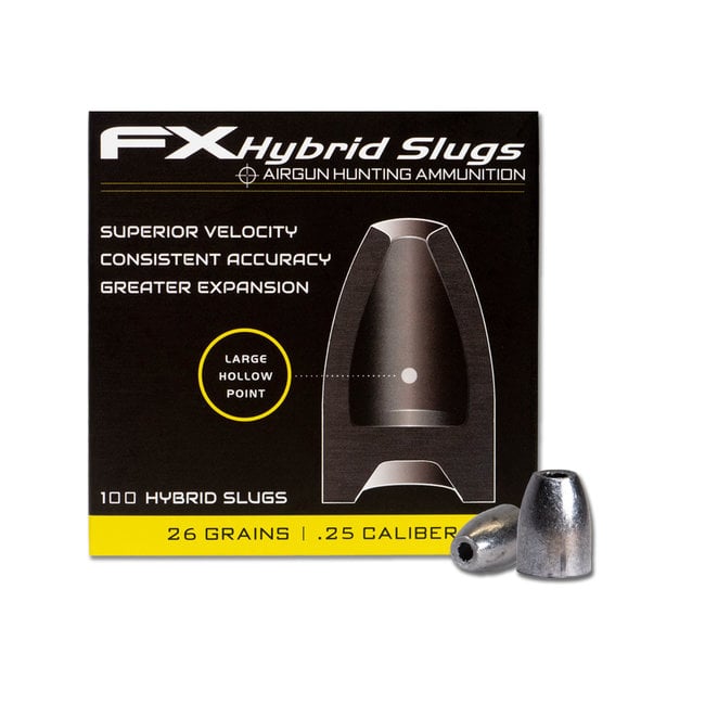 FX Airguns FX Hybrid Slugs .25 Cal - 26gr - 100ct