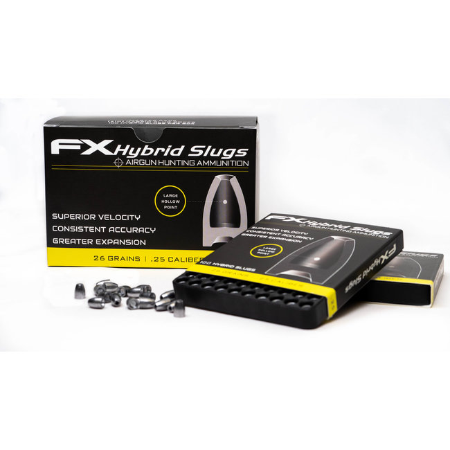 FX Airguns FX Hybrid Slugs .25 Cal - 26gr - 100ct
