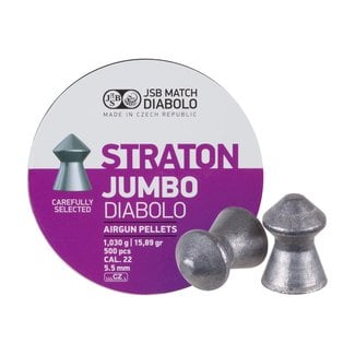 JSB Match Diabolo JSB Straton Jumbo Diabolo .22 Cal, 15.89gr - 500ct