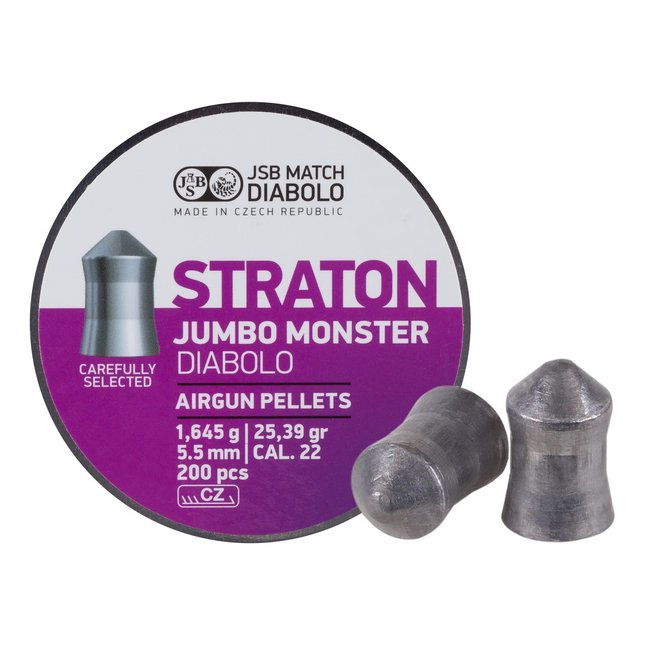 JSB Match Diabolo Straton Jumbo Monster .22 Cal, 25.39gr