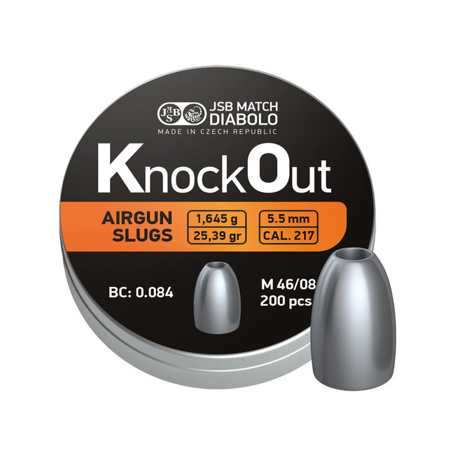 JSB Match Diabolo JSB KO Slugs 25.39gr - 200ct