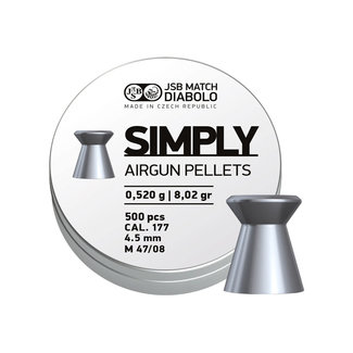 JSB Match Diabolo JSB Simply Pellets .177 Cal - 500ct