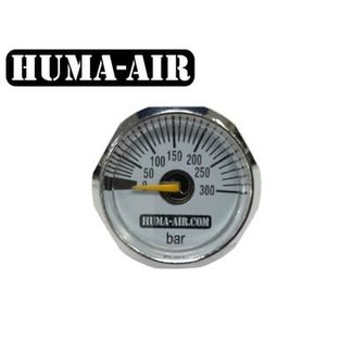 Huma-Air Mini Pressure Gauge - 25mm - 300 BAR G1/8 BSP