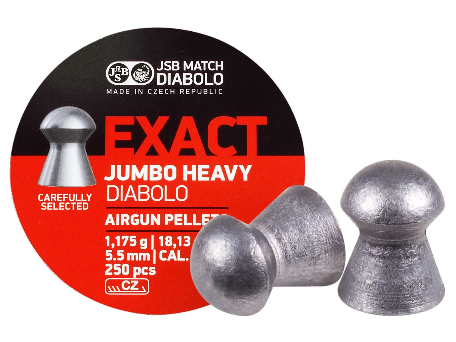 狩猟Exact Jumbo Heavy & RWS Superdomeセット JSB Jumbo Heavy .22 Cal, 18.13gr - 250ct - Airgun Source Canada