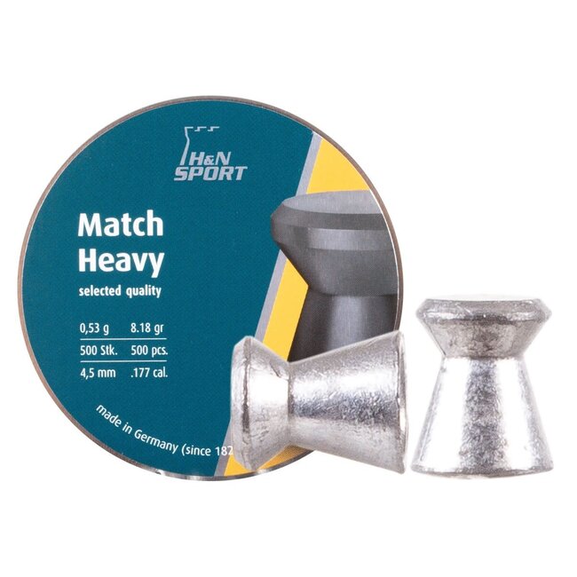 H&N H&N Match Heavy .177 Cal, 8.18gr - 4.50mm