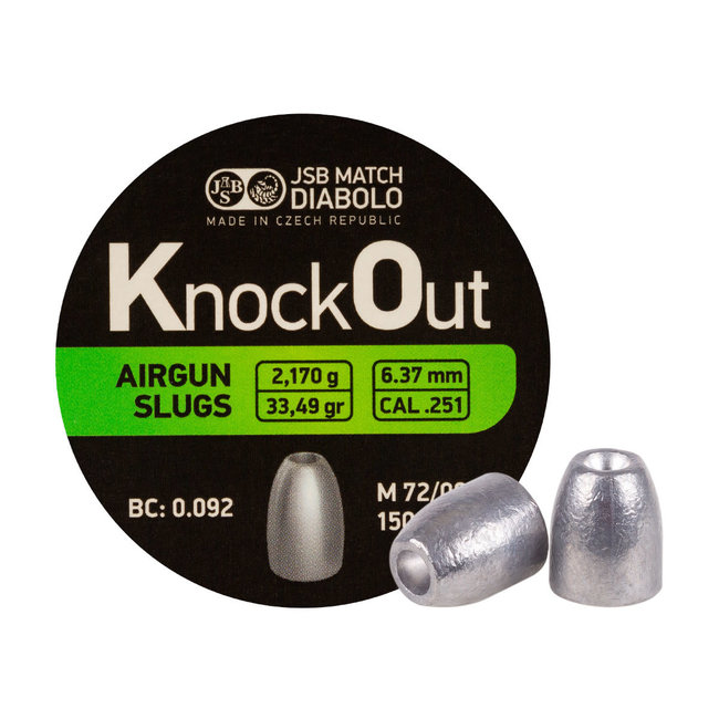 JSB Match Diabolo Knockout Slugs .251 - 33.49gr - 150ct