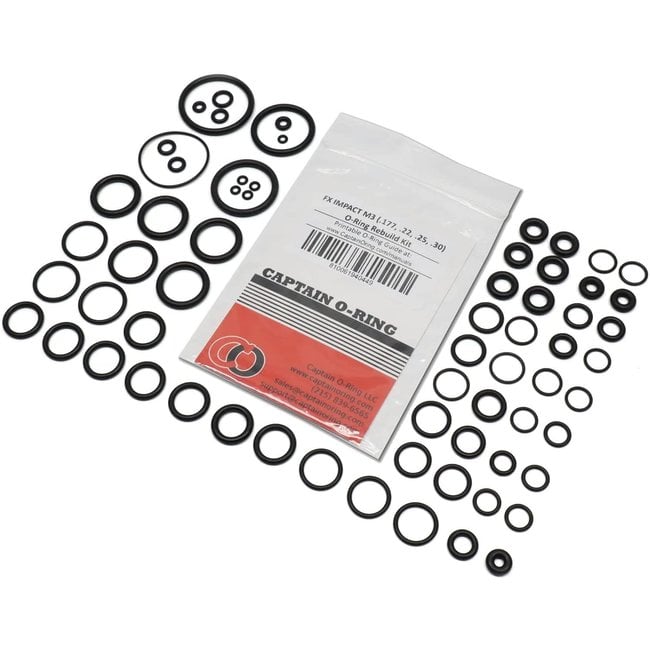 Captain O-Ring FX Impact M3 (.177/.22/.25/.30) Complete 68 Piece O-Ring Rebuild Kit