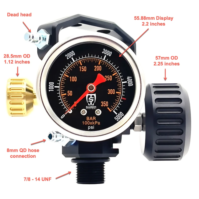 Saber Tactical Deluxe Tank Valve