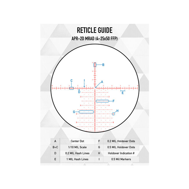 Element Optics Element Nexus Gen II 4-25x50 APR-2D MRAD