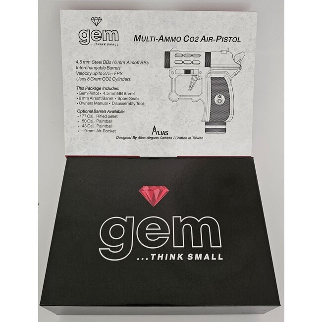Alias Airguns Gem CO2 Air Pistol - Red Sapphire Edition