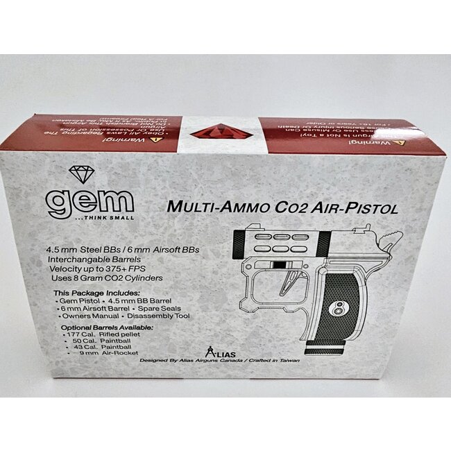 Alias Airguns Gem CO2 Air Pistol - Red Sapphire Edition