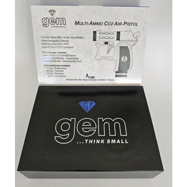 Alias Airguns Gem CO2 Air Pistol - Blue Sapphire Edition