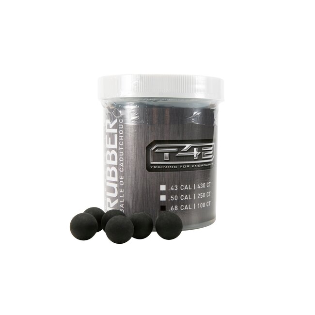T4E Rubber Balls .68 Cal - 100ct