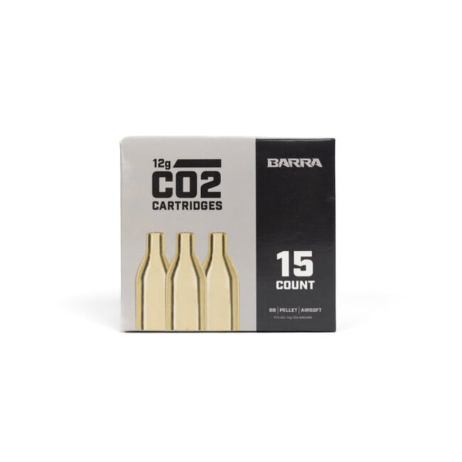 Barra 12g CO2 Cylinders - 15ct