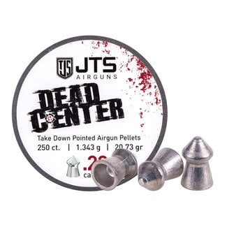 JTS Dead Center Precision Pellets .22 Cal Pointed - 20.73r - 250ct