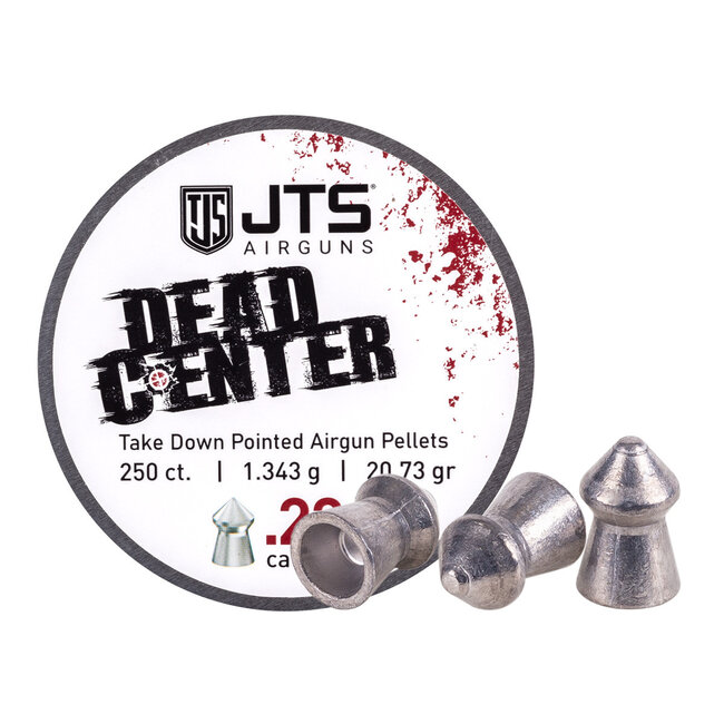 JTS Dead Center Precision Pellets .22 Cal Pointed - 20.73r - 250ct