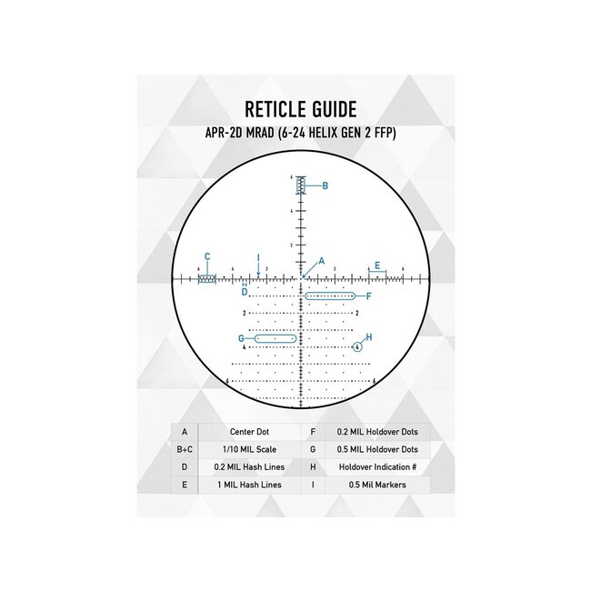 Element Optics Helix Gen2 6-24x50 FFP - APR-2D - MRAD