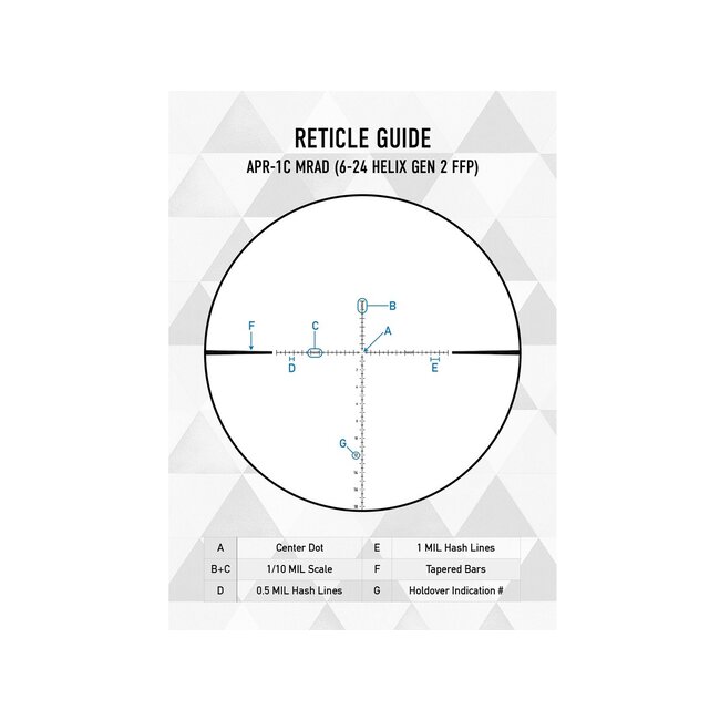 Element Optics Helix Gen2 6-24x50 FFP - APR-1C - MRAD