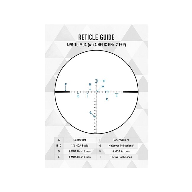 Element Optics Helix Gen2 6-24x50 FFP - APR-1C - MOA