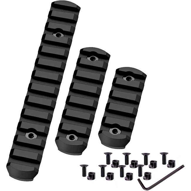 AGS M-Lok Picatinny Rails - 3pcs