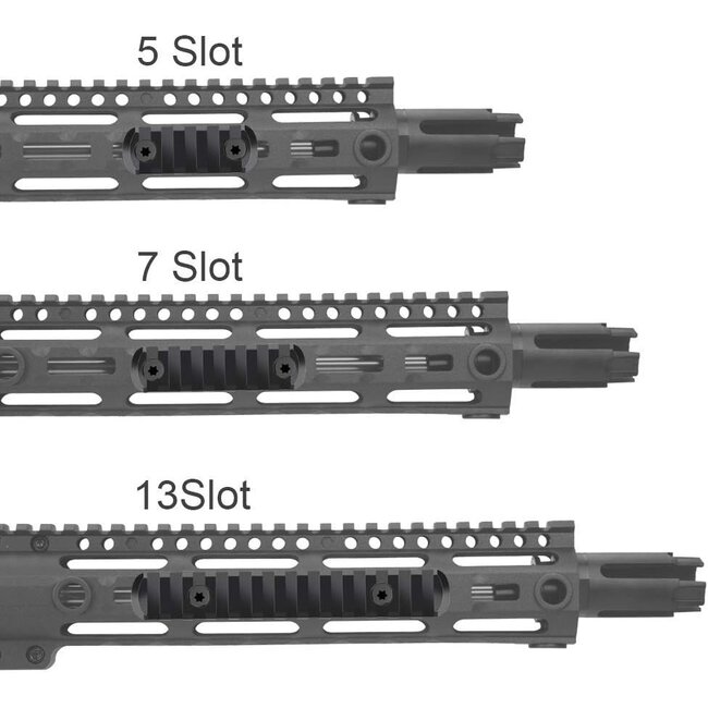 M-Lok Picatinny Rails - 3pcs
