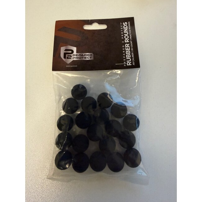 Umarex P2P Rubber Rounds .68 Cal - 20ct