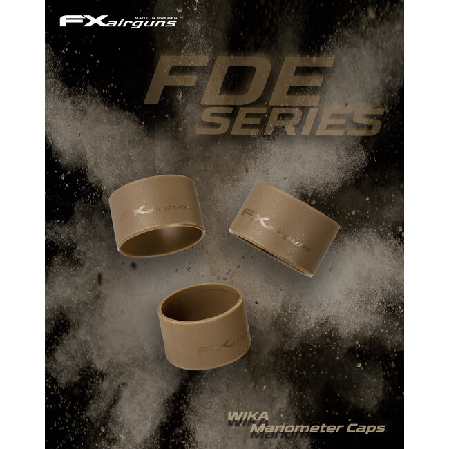 FX Airguns Sleeve for Manometer (28mm Gauge) FDE 2pk