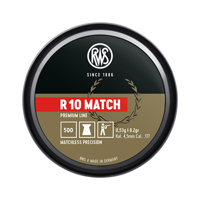 RWS RWS R10 Match Premium Line Heavy .177 Cal, 8.2gr