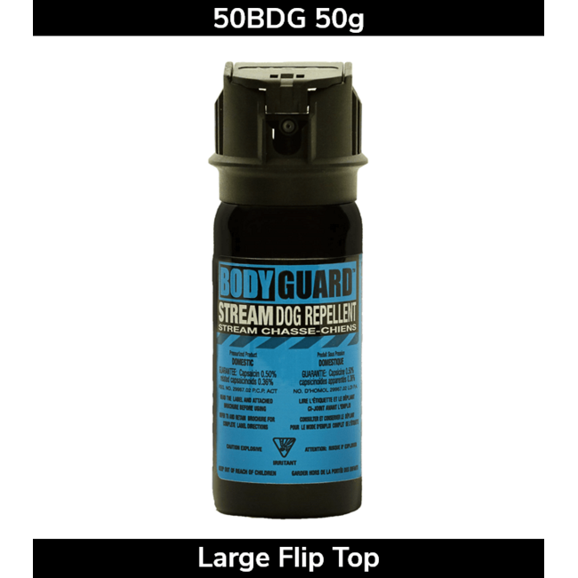 Defense Aerosols Bodyguard Dog Repellent - Large Flip Top - 50g